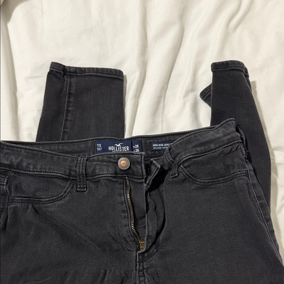 Hollister Denim - Hollister Women's sir 28 Dark Gray High Rise Jeans